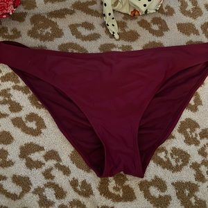 Maroon bikini bottoms